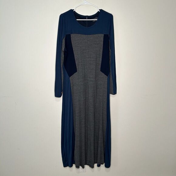 Soft Surroundings Maxi Dress Womens 1X Colorblock Viscose Stretch Casual - Picture 1 of 10